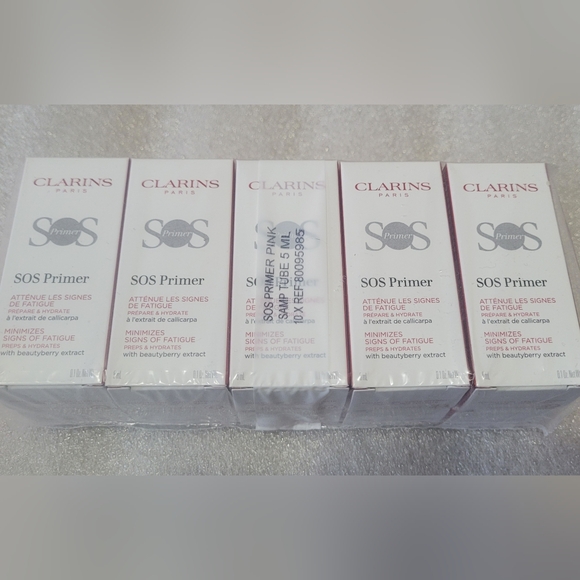CLARINS SOS Primer Pink Makeup Primer - Lot of 10pcs (10 × 5ml) - Picture 6 of 7
